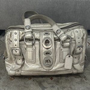 Coach Rare Platinum Lily Legacy Bag